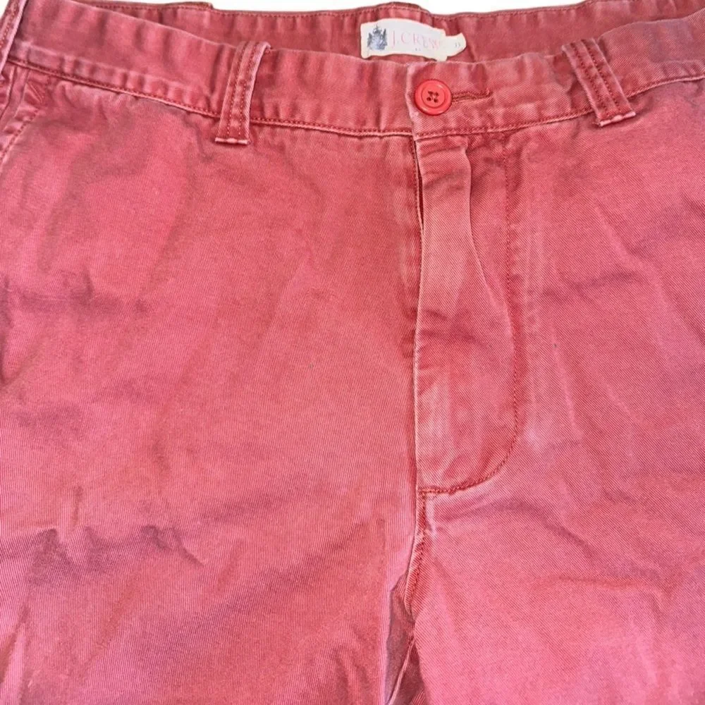 J. Crew Men's 100% Cotton Salmon Shorts - Size 33